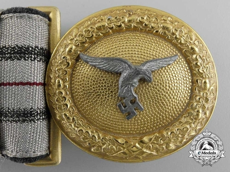 Luftwaffe General Ranks 1st Pattern Brocade Belt Buckle Obverse