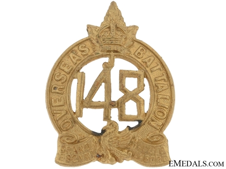 148th Infantry Battalion Officers Cap Badge Obverse