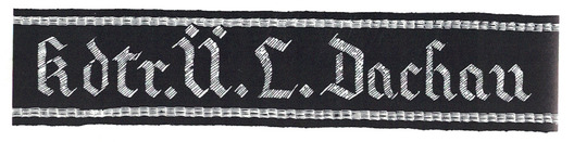 SS-TV Training Camp Dachau Staff Cuff Title Obverse