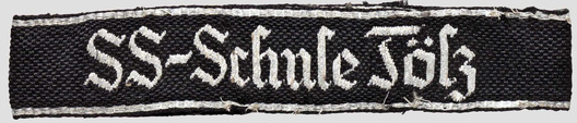 SS-Schule Tölz Officer Cuff Title Obverse