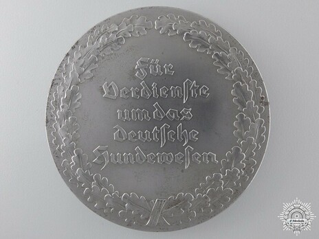 Commemorative Badge for German Dog Care, Large Reverse