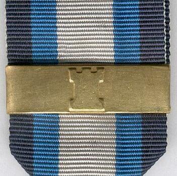 National Defence Medal in Silver (with gold clasp) Observe