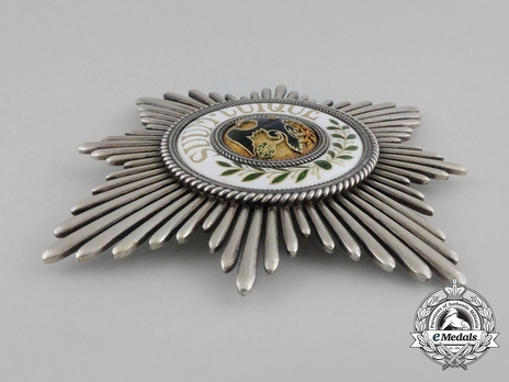 High Order of the Black Eagle, Breast Star (with smooth rays, variant 1) Obverse