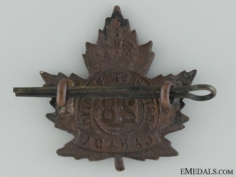 28th Infantry Battalion Other Ranks Cap Badge Reverse