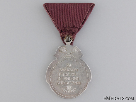 Silvered Bronze Medal Reverse