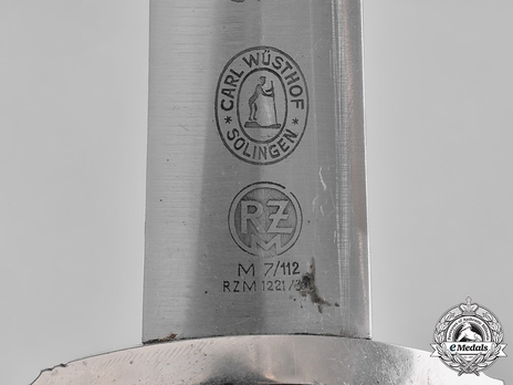 SA Standard Service Dagger by C. Wüsthof (personalised; RZM & maker marked) Maker Mark