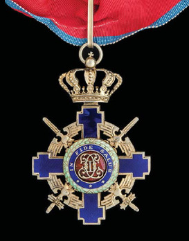 The Order of the Star of Romania, Type II, Military Division, Grand Officer's Neck Badge (wartime)