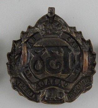 138th Infantry Battalion Other Ranks Collar Badge Reverse