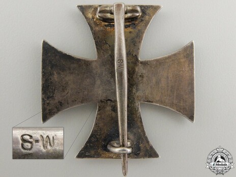 Iron Cross 1914, I Class Cross, by Sy & Wagner Reverse