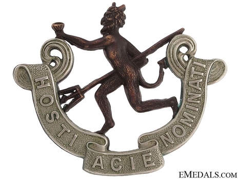 8th Infantry Battalion Officers Cap Badge Obverse