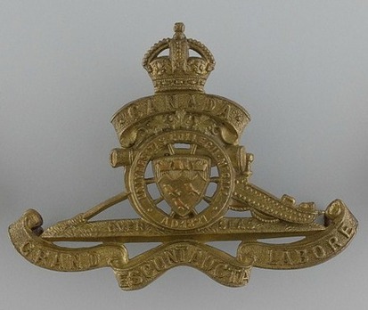 McGill University Overseas Siege Artillery Draft Other Ranks Cap Badge Obverse