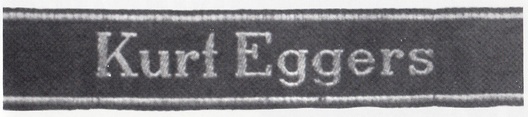 Waffen-SS Kurt Eggers Cuff Title Obverse