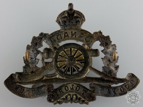 50th Overseas Field Battery Other Ranks Cap Badge Reverse