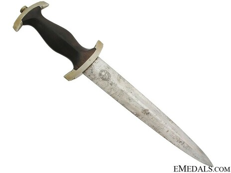 Allgemeine SS M33 Early Pre-RZM Mark Service Dagger (by Gottlieb Hammesfahr) Reverse