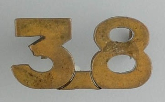 38th Infantry Battalion Other Ranks Shoulder Title Obverse