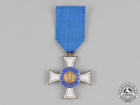 Order of the Crown, Civil Division, Type II, III Class Cross (in silver gilt) Reverse