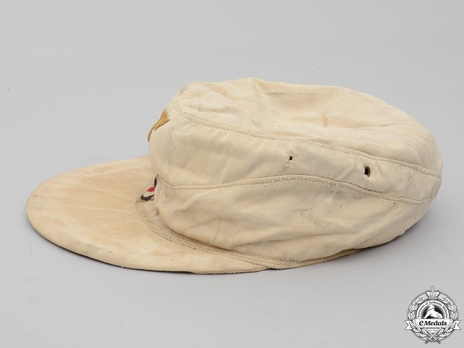 Kriegsmarine NCO/EM Ranks Tropical Visored Field Cap Left