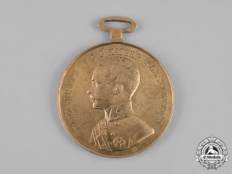 Type VI, Gold Medal (with left facing profile and mustache) Obverse