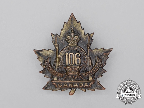 106th Infantry Battalion Other Ranks Cap Badge Obverse