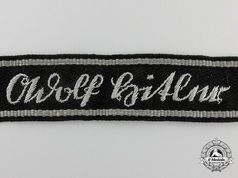 Waffen-SS Leibstandarte SS Adolf Hitler Officer's Cuff Title (flatwire form 1 version) Obverse