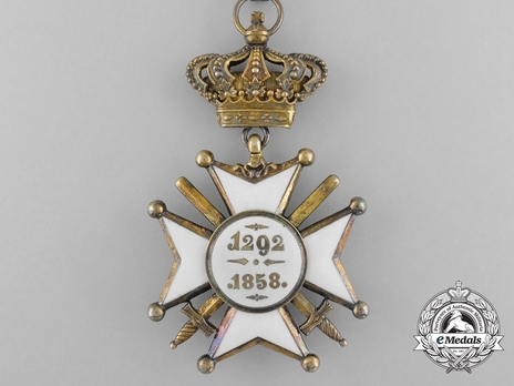 Order of Civil and Military Merit of Adolph of Nassau, Grand Officer, in Gold (Military Division) Reverse