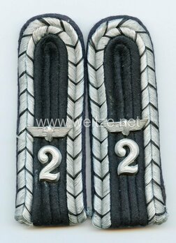 Reichsbahn Bahnschutzpolizei Gruppenführer Shoulder Boards Obverse