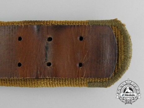 German Army Tropical Service Belt Reverse