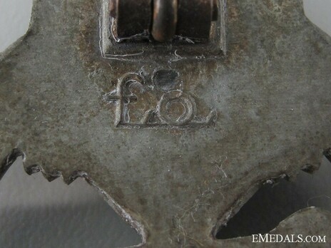 Panzer Assault Badge, in Bronze, by F. Orth Detail