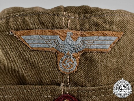 Afrikakorps Heer Smoke & Chemical Field Cap M35 Eagle Detail