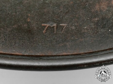 German Army Steel Helmet M40 (Single Decal version) Stamp Detail