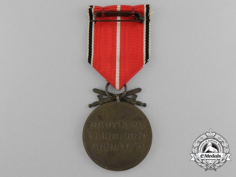 Bronze Merit Medal with Swords Reverse