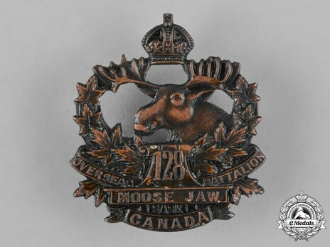 128th Infantry Battalion Other Ranks Cap Badge Obverse