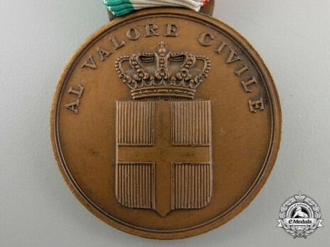 Medal for Civil Valour, in Bronze Obverse