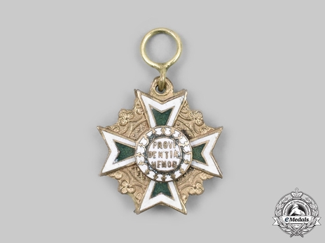 Order of the Rue Crown, Cross Miniature Reverse