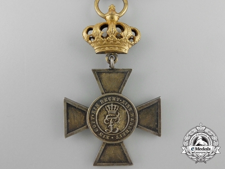 House Order of Duke Peter Friedrich Ludwig, Civil Division, I Class Honour Cross (with crown, in silver gilt) Obverse