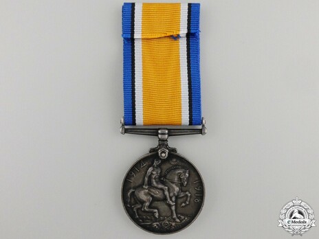 British War Medal, in Silver Reverse