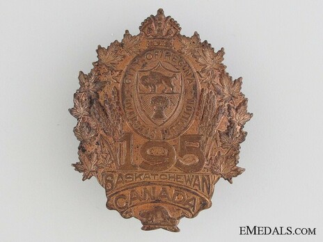 195th Infantry Battalion Other Ranks Cap Badge Obverse