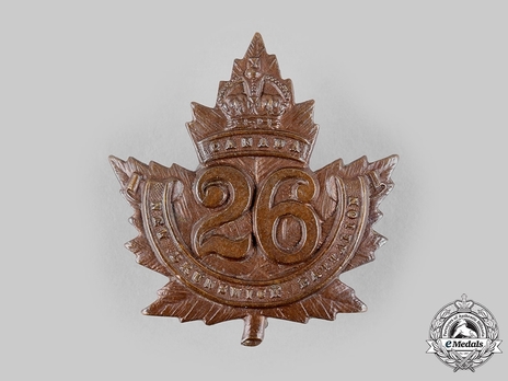 26th Infantry Battalion Other Ranks Cap Badge Obverse