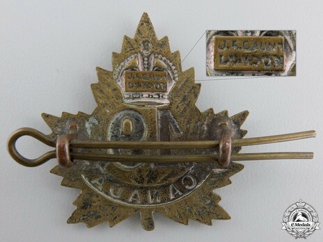 19th Infantry Battalion Other Ranks Cap Badge Reverse