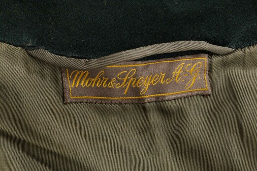 German Army Officer’s Cloak Maker Mark