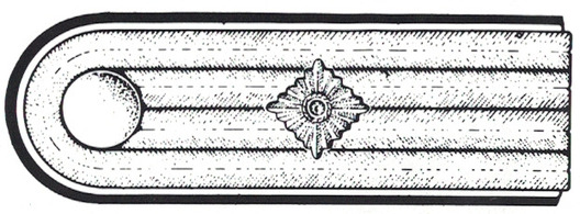 SS-SD Obersturmführer Shoulder Boards Obverse