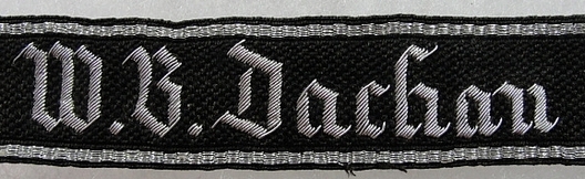 SS-TV Training Camp Dachau Economic Enterprises Cuff Title Obverse