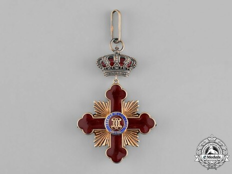 Order of Carol I, Grand Officer's Cross Reverse