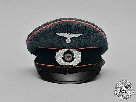 German Army Armoured NCO/EM's Visor Cap Front