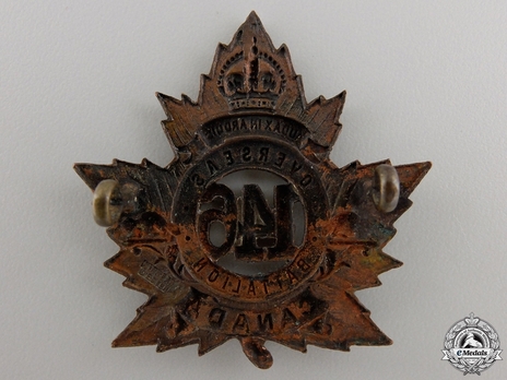 146th Infantry Battalion Other Ranks Cap Badge Reverse