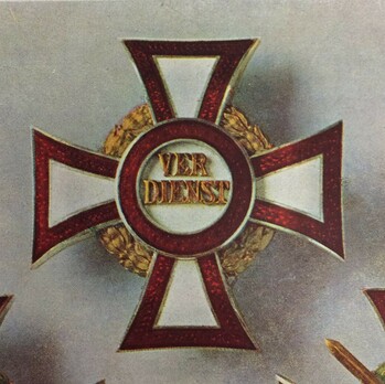 Military Merit Cross, Type II, Military Division, I Class Cross (with III Class) Obverse