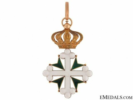 Order of St Maurice and St. Lazarus, Grand Officer's Cross (in gold) Reverse