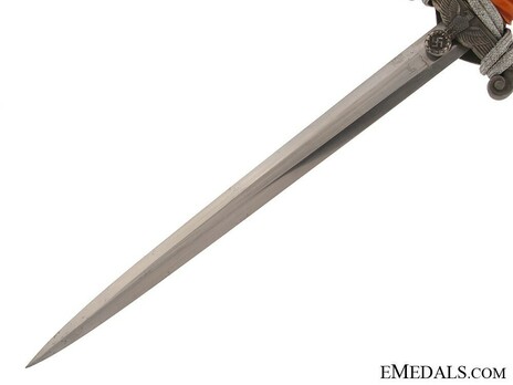 German Army WKC-made Late Version Officer’s Dagger Obverse Blade Detail