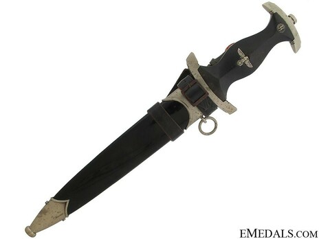 Allgemeine SS 1933 Honour Dagger (by Unknown Maker 188; numbered) Obverse in Scabbard