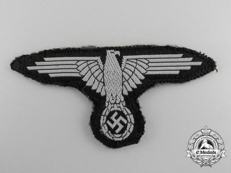 Waffen-SS 2nd pattern NCO/EM's Sleeve Eagle (BeVo weave) Obverse